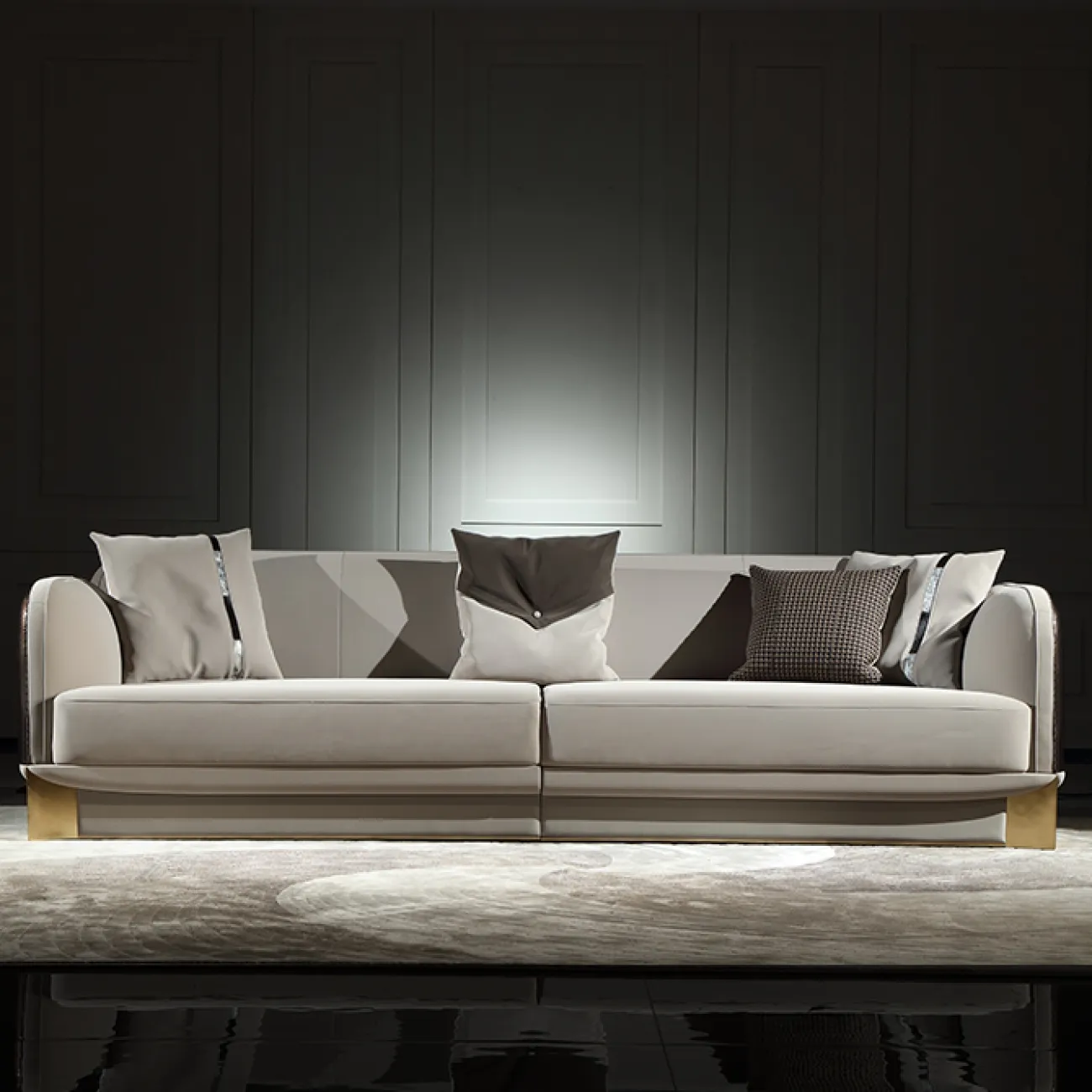 Стильный кожаный диван MIVICA DV38306-32