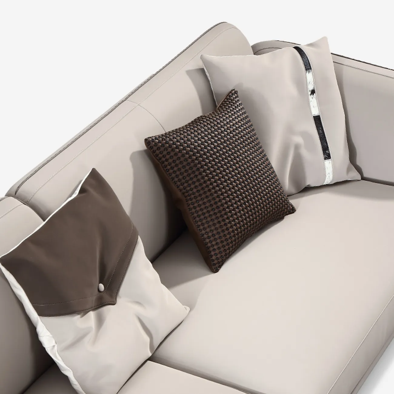 Стильный кожаный диван MIVICA DV38306-32