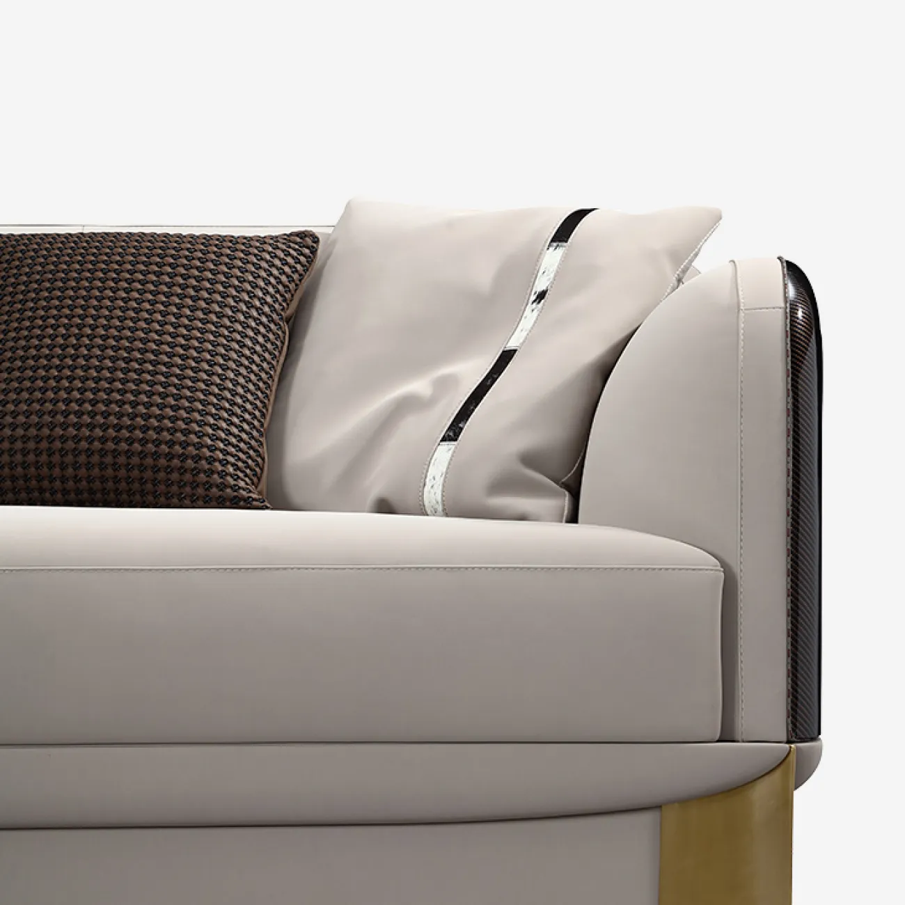 Стильный кожаный диван MIVICA DV38306-32