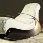 Современное кресло-качалка MIVICA из натуральной кожи, берёзы KR38307-32