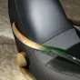 Современное кресло-качалка MIVICA из натуральной кожи, берёзы KR38308-32