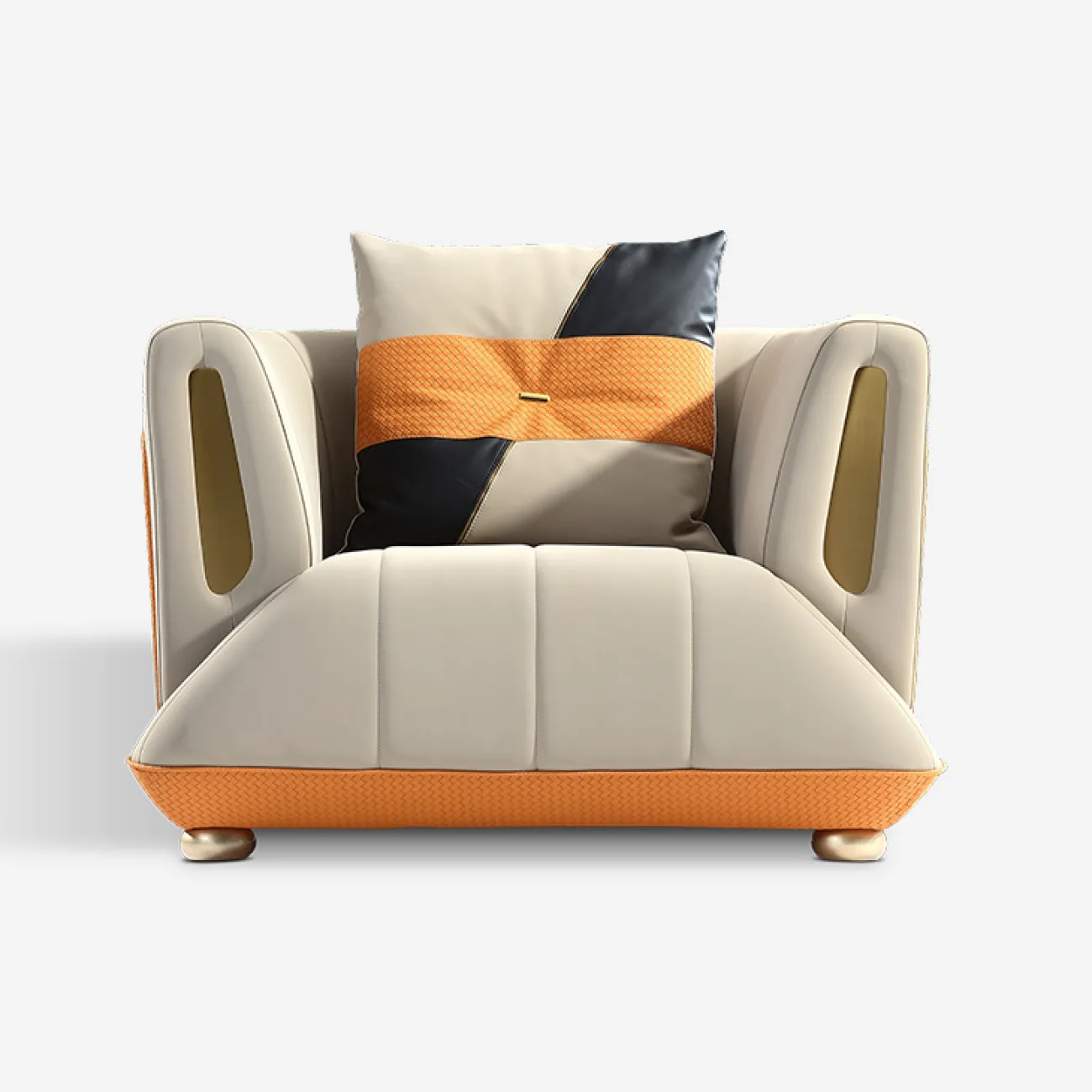 Стильное кожаное кресло MIVICA эргономичной формы KR38309-32 Стильное кожаное кресло MIVICA эргономичной формы KR38309-32