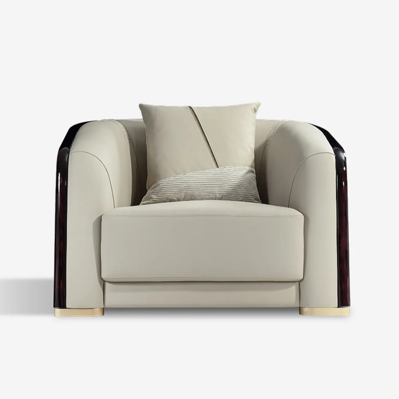 Элегантное кожаное кресло MIVICA эргономичной формы KR38317-32