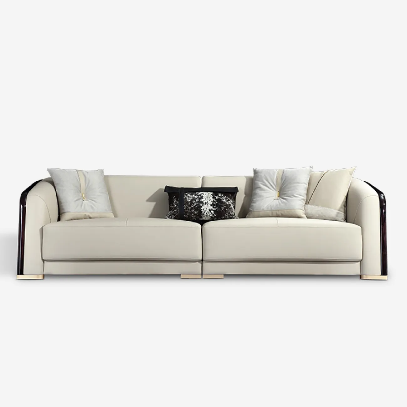 Элегантный кожаный диван MIVICA из дерева берёзы и сосны DV38318-32 Элегантный кожаный диван MIVICA из дерева берёзы и сосны DV38318-32