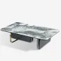 Стильный журнальный столик MIVICA с мраморной столешницей JS38319-32