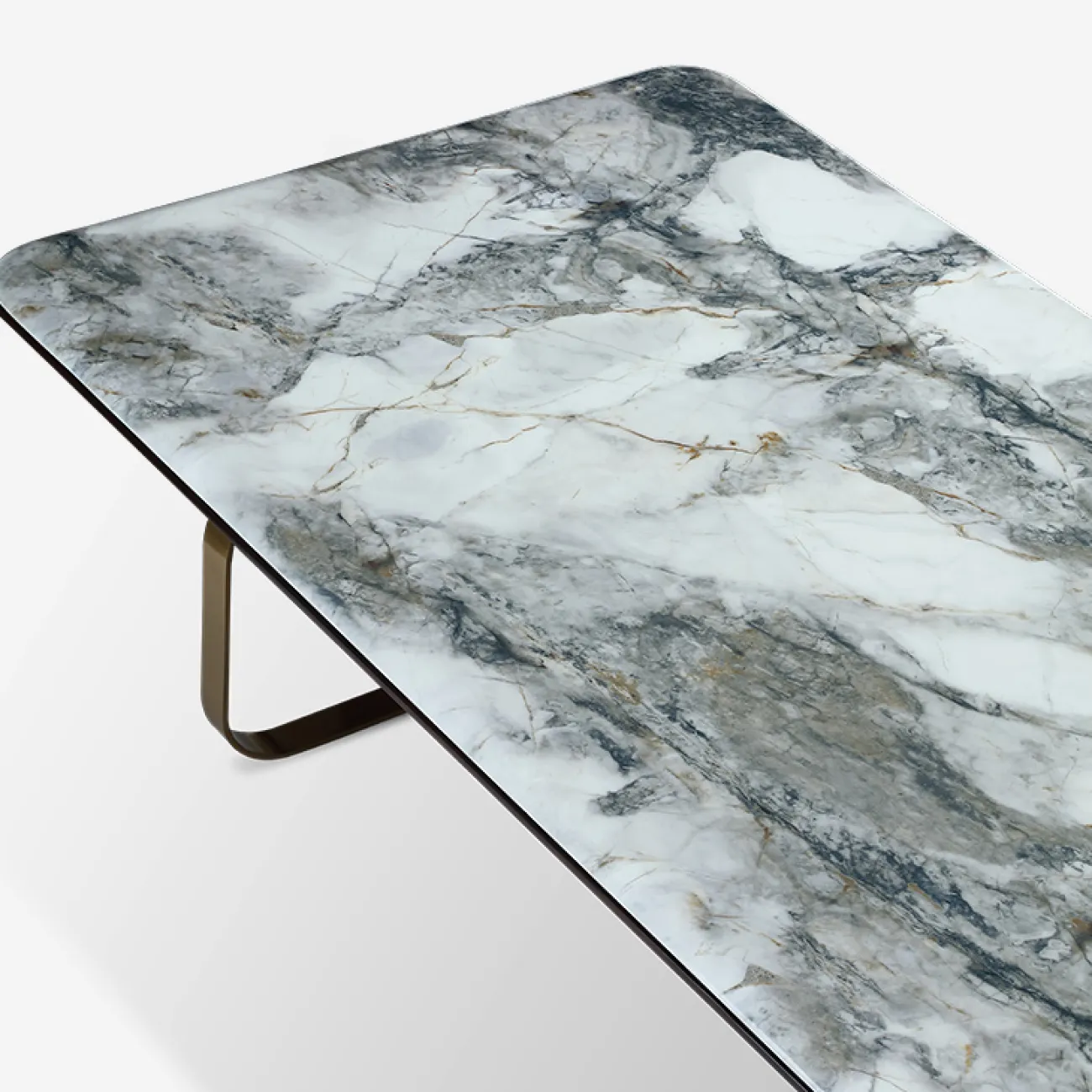 Стильный журнальный столик MIVICA с мраморной столешницей JS38319-32
