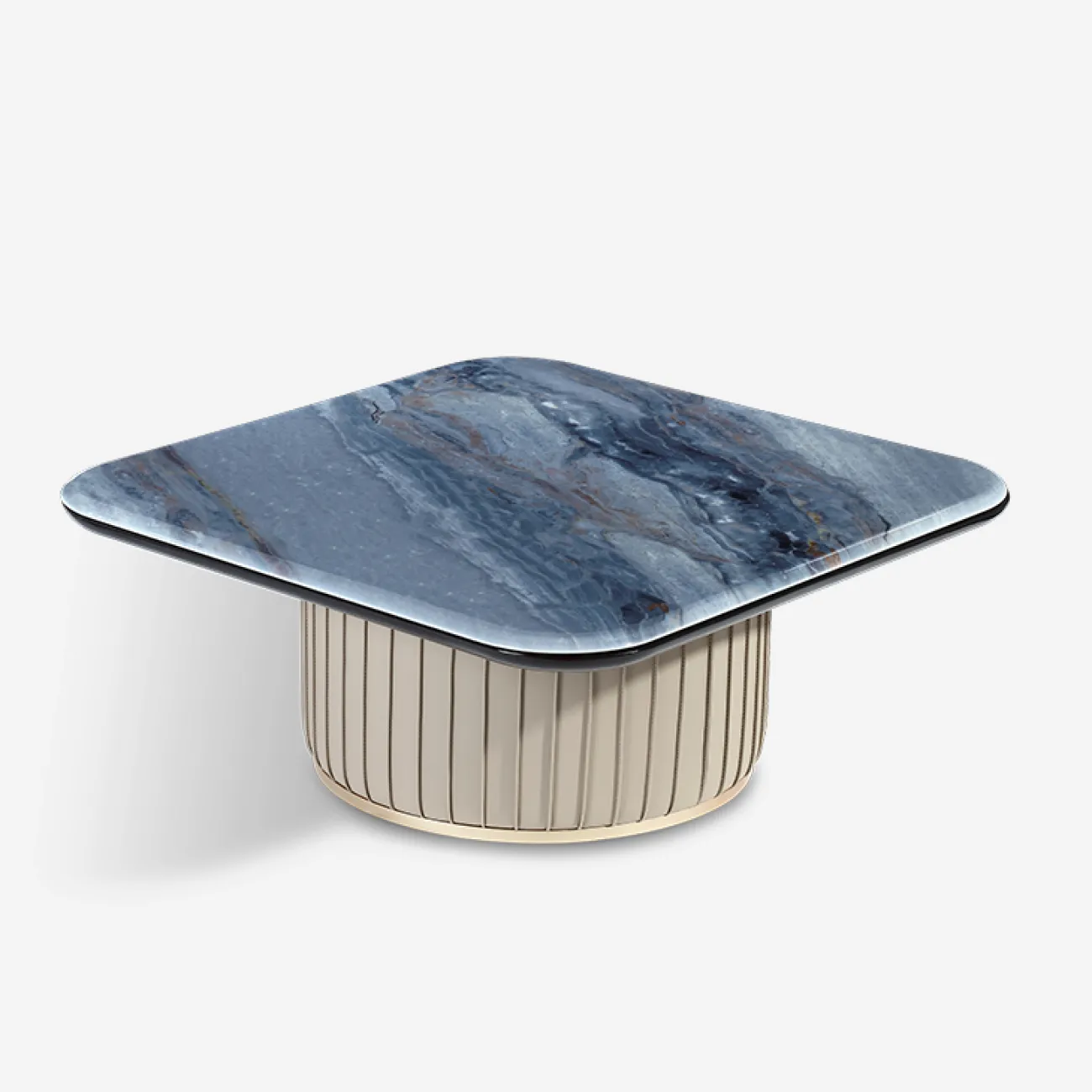 Компактный журнальный столик MIVICA из мрамора, кожи, дерева JS38323-32 Компактный журнальный столик MIVICA из мрамора, кожи, дерева JS38323-32