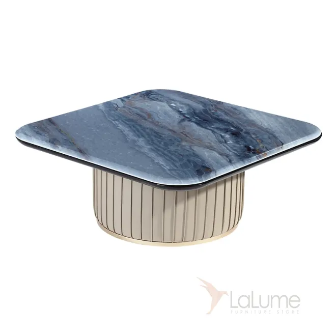 Компактный журнальный столик MIVICA из мрамора, кожи, дерева JS38323-32 Компактный журнальный столик MIVICA из мрамора, кожи, дерева JS38323-32
