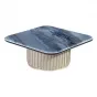 Компактный журнальный столик MIVICA из мрамора, кожи, дерева JS38323-32