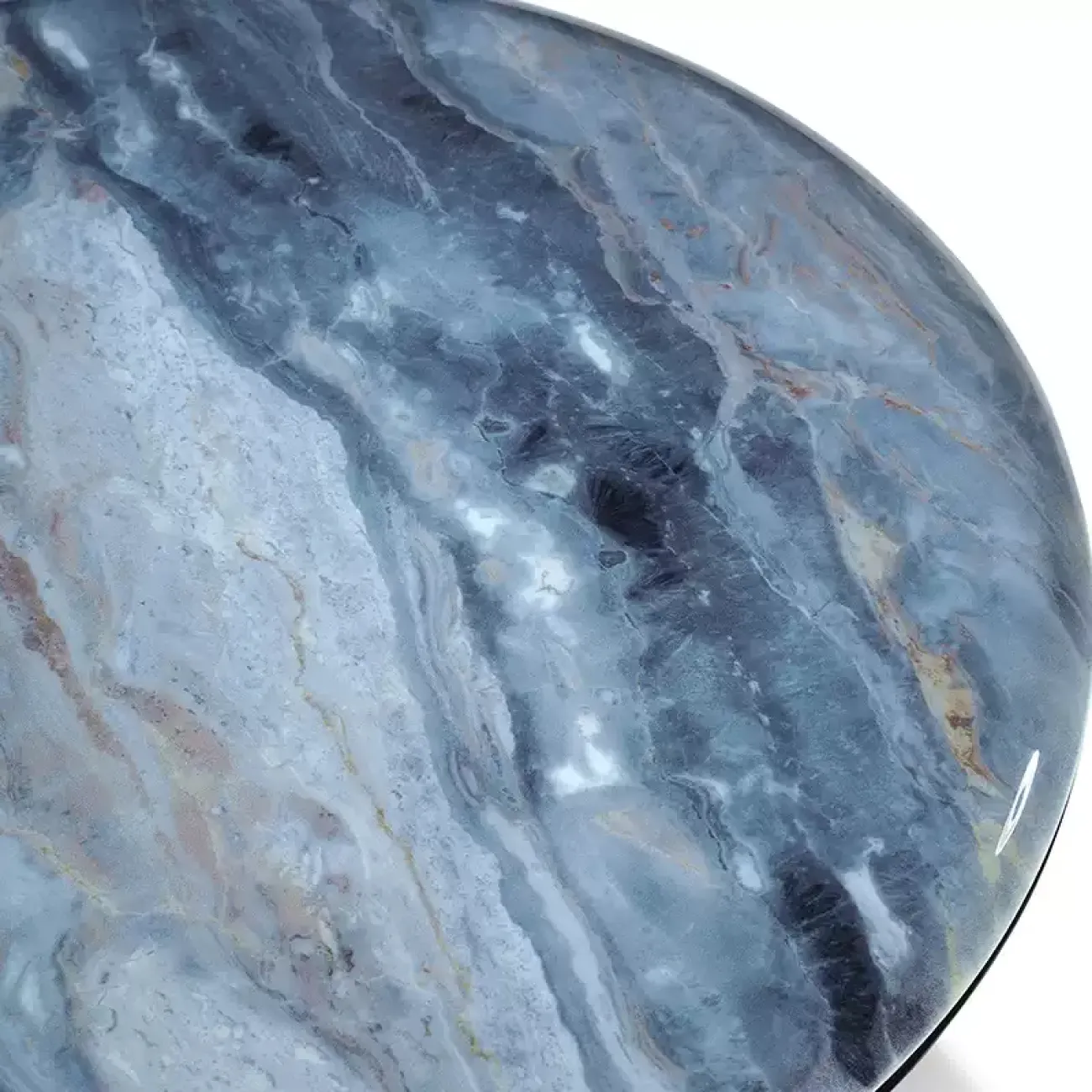 Низкий журнальный столик MIVICA из мрамора, кожи, дерева JS38327-32