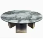 Низкий журнальный столик MIVICA из мрамора, дерева JS38330-32