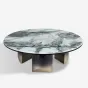 Низкий журнальный столик MIVICA из мрамора, дерева JS38330-32