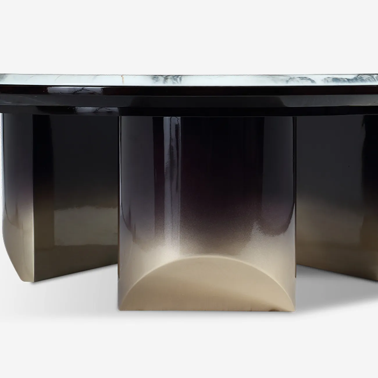 Низкий журнальный столик MIVICA из мрамора, дерева JS38330-32