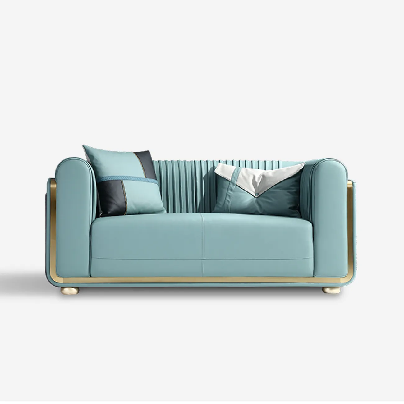 Комфортабельный кожаный диван MIVICA эргономичной формы DV38334-32 Комфортабельный кожаный диван MIVICA эргономичной формы DV38334-32