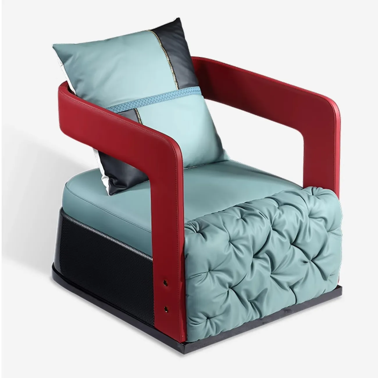 Дизайнерское кресло MIVICA  из натуральной кожи KR38337-32