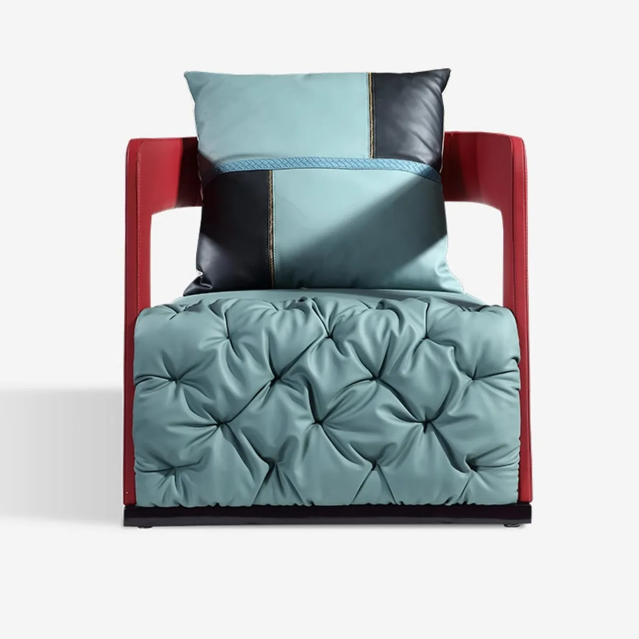 Дизайнерское кресло MIVICA  из натуральной кожи KR38337-32