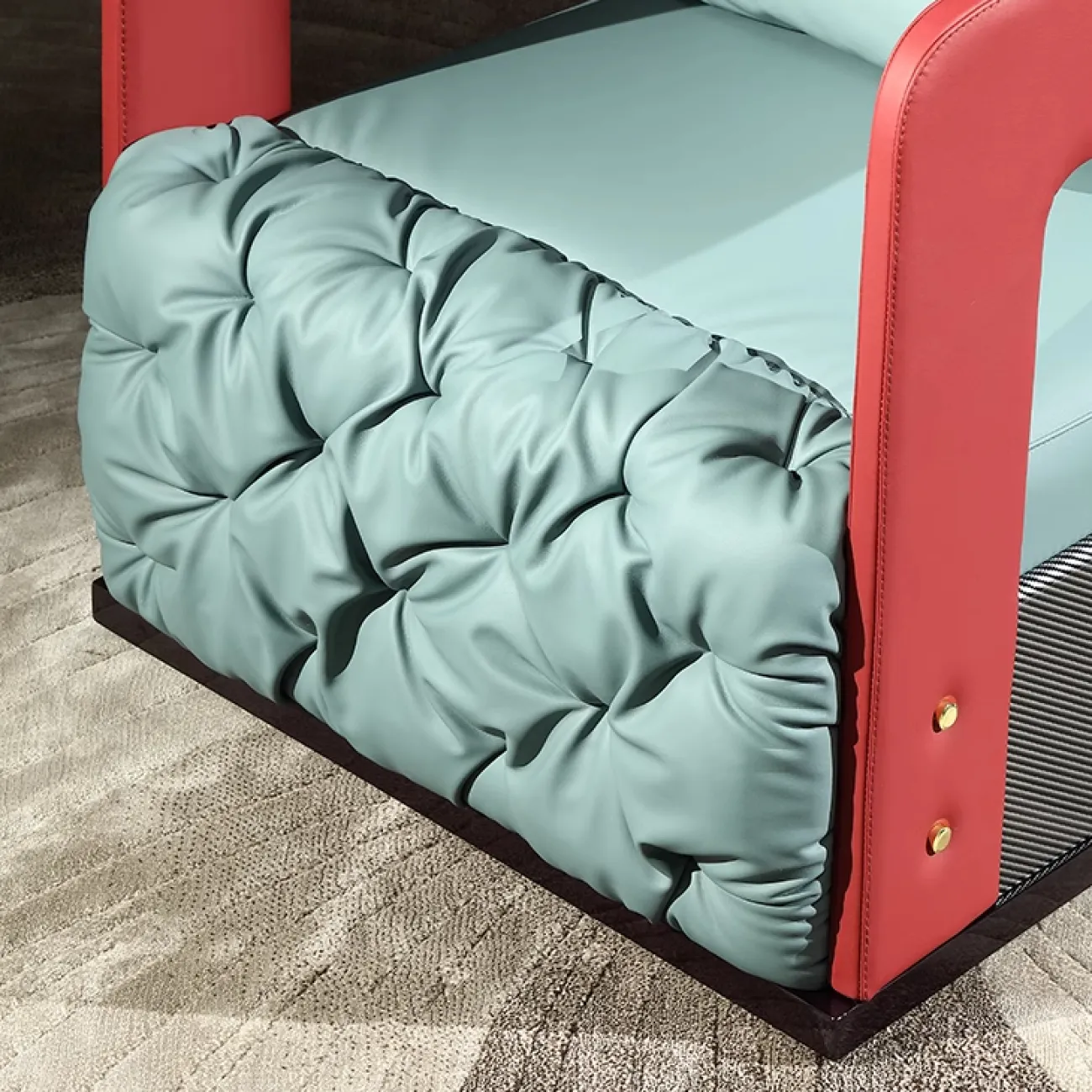 Дизайнерское кресло MIVICA  из натуральной кожи KR38337-32