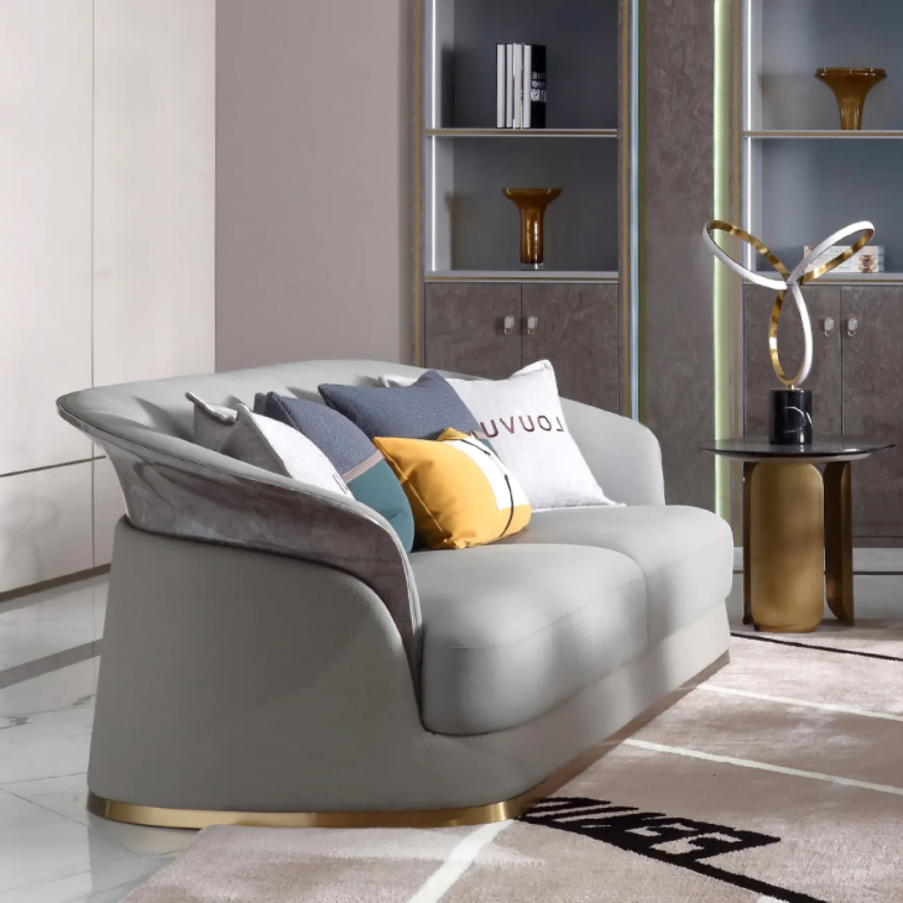 Дизайнерское диван MIVICA из натуральной кожи DV38339-32