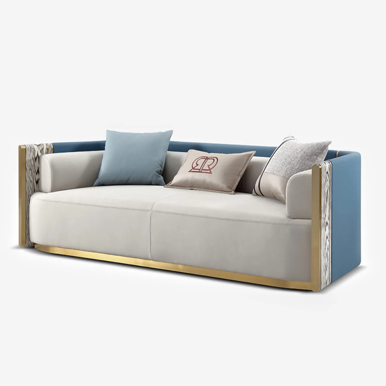 Элегантный диван MIVICA из натуральной кожи DV38344-32