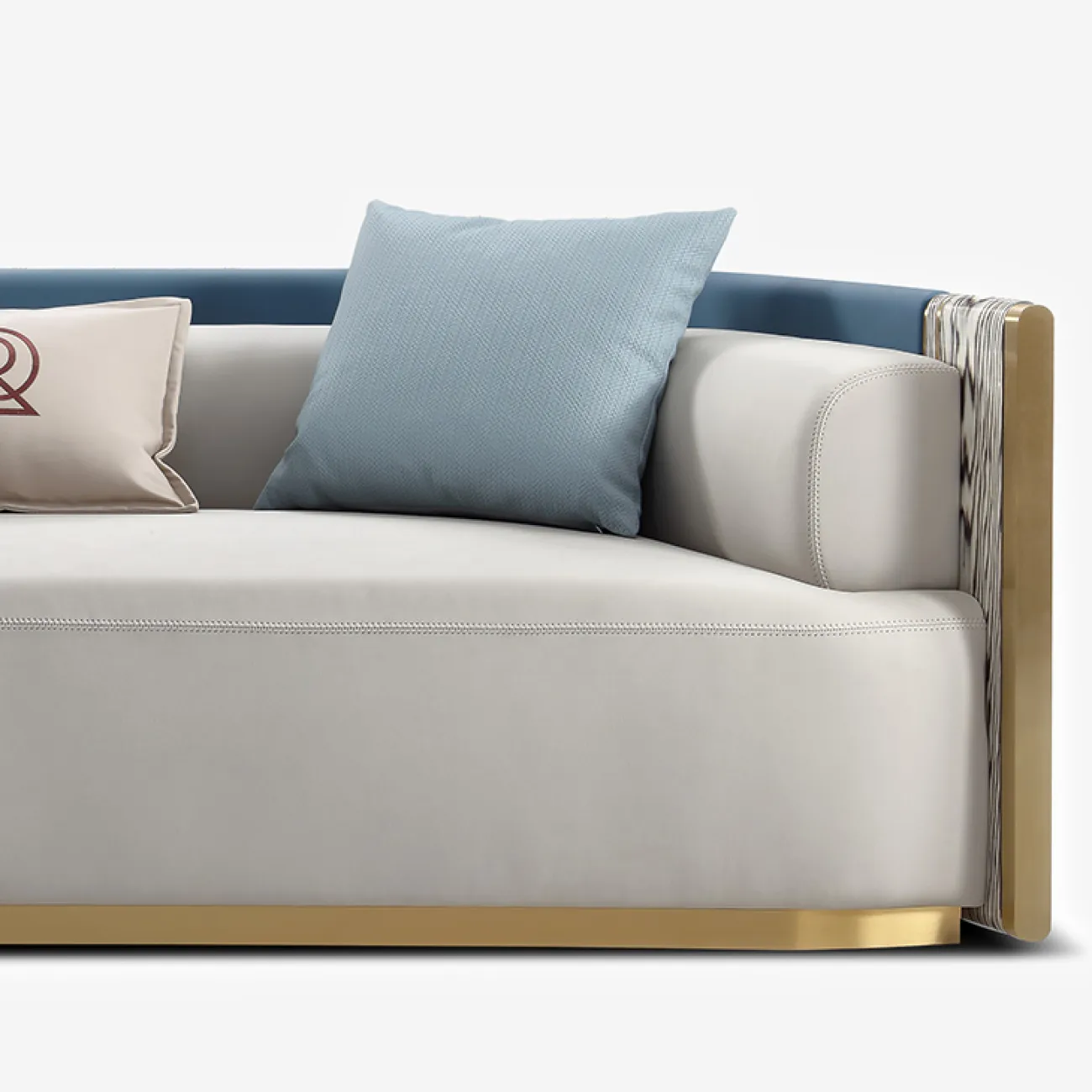 Роскошный угловой диван MIVICA из натуральной кожи UD38345-32