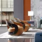 Дизайнерское кресло MIVICA  из натуральной воловьей кожи KR38349-32