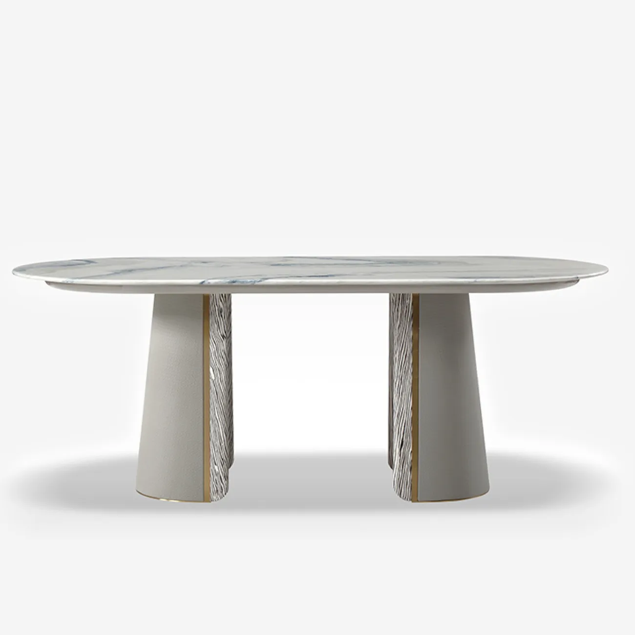 Роскошный обеденный стол MIVICA из натурального мрамора OS38356-32