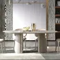 Роскошный обеденный стол MIVICA из натурального мрамора OS38356-32