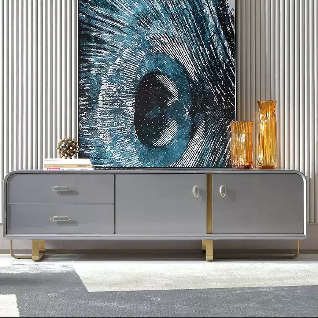 Стильная тумба под телевизор MIVICA из бука TB38358-32