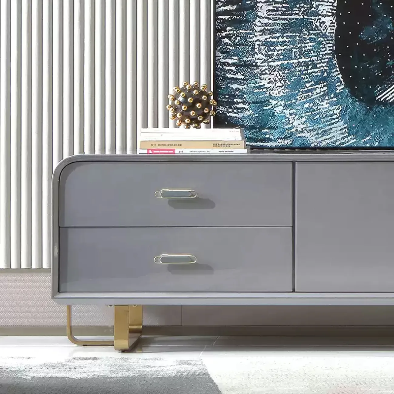 Стильная тумба под телевизор MIVICA из бука TB38358-32