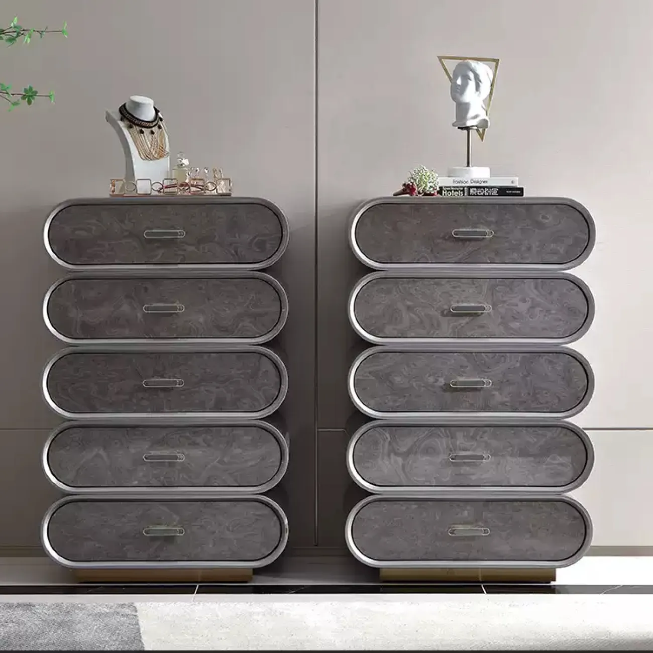 Оригинальный дизайнерский комод MIVICA из бука KD38359-32