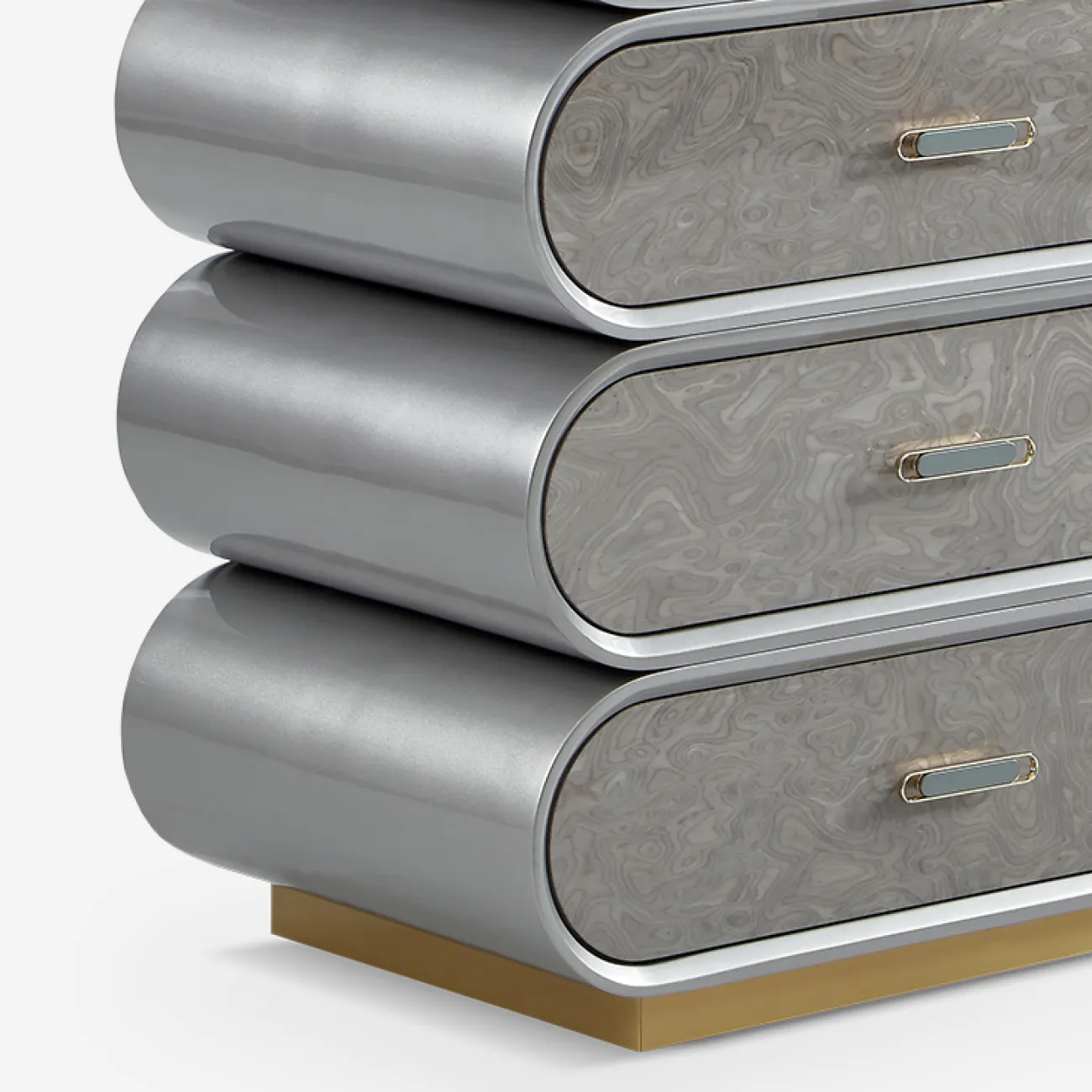 Оригинальный дизайнерский комод MIVICA из бука KD38359-32