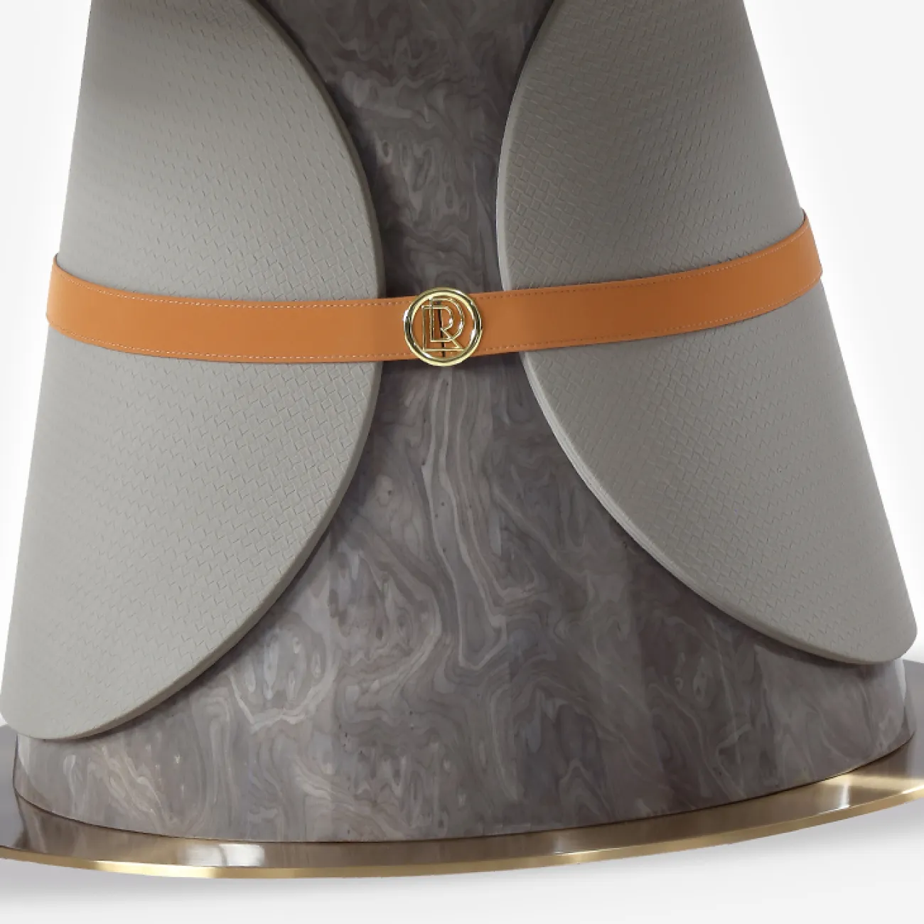 Оригинальный круглый обеденный стол MIVICA из натурального мрамора OS38361-32