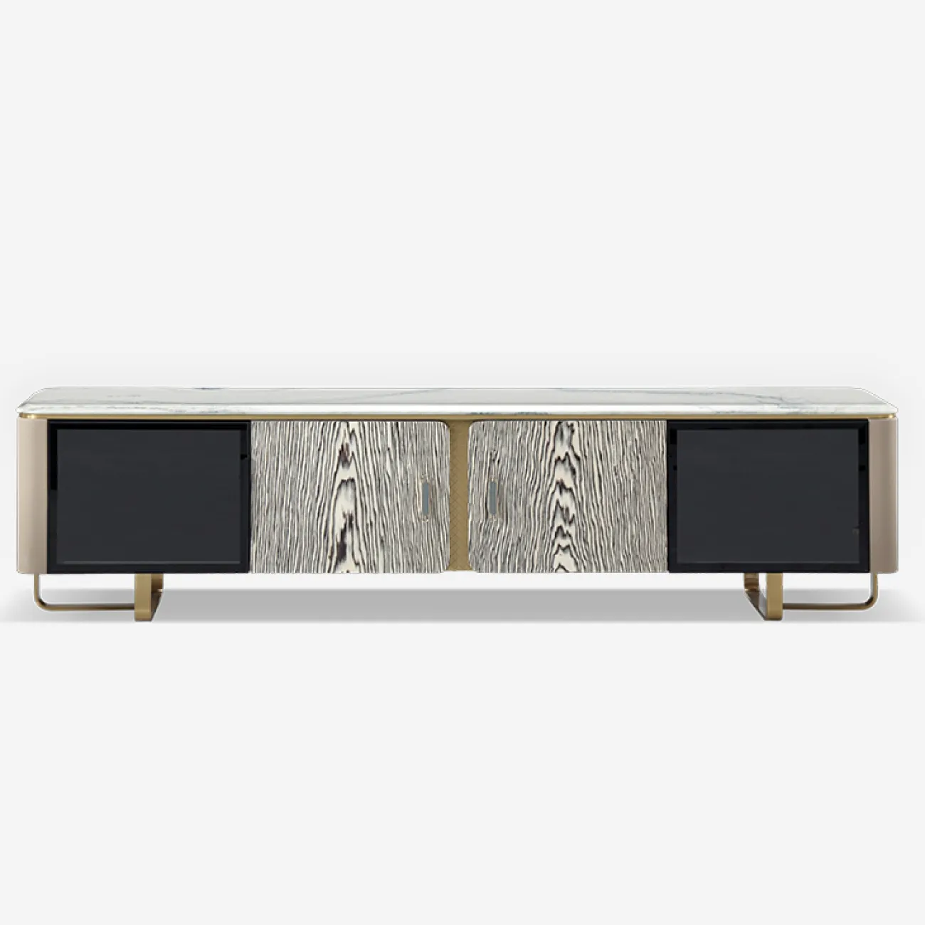 Роскошная тумба под телевизор MIVICA с белым мрамором TB38365-32