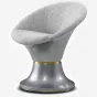 Табурет для макияжа MIVICA из кожи и бука ST38367-32