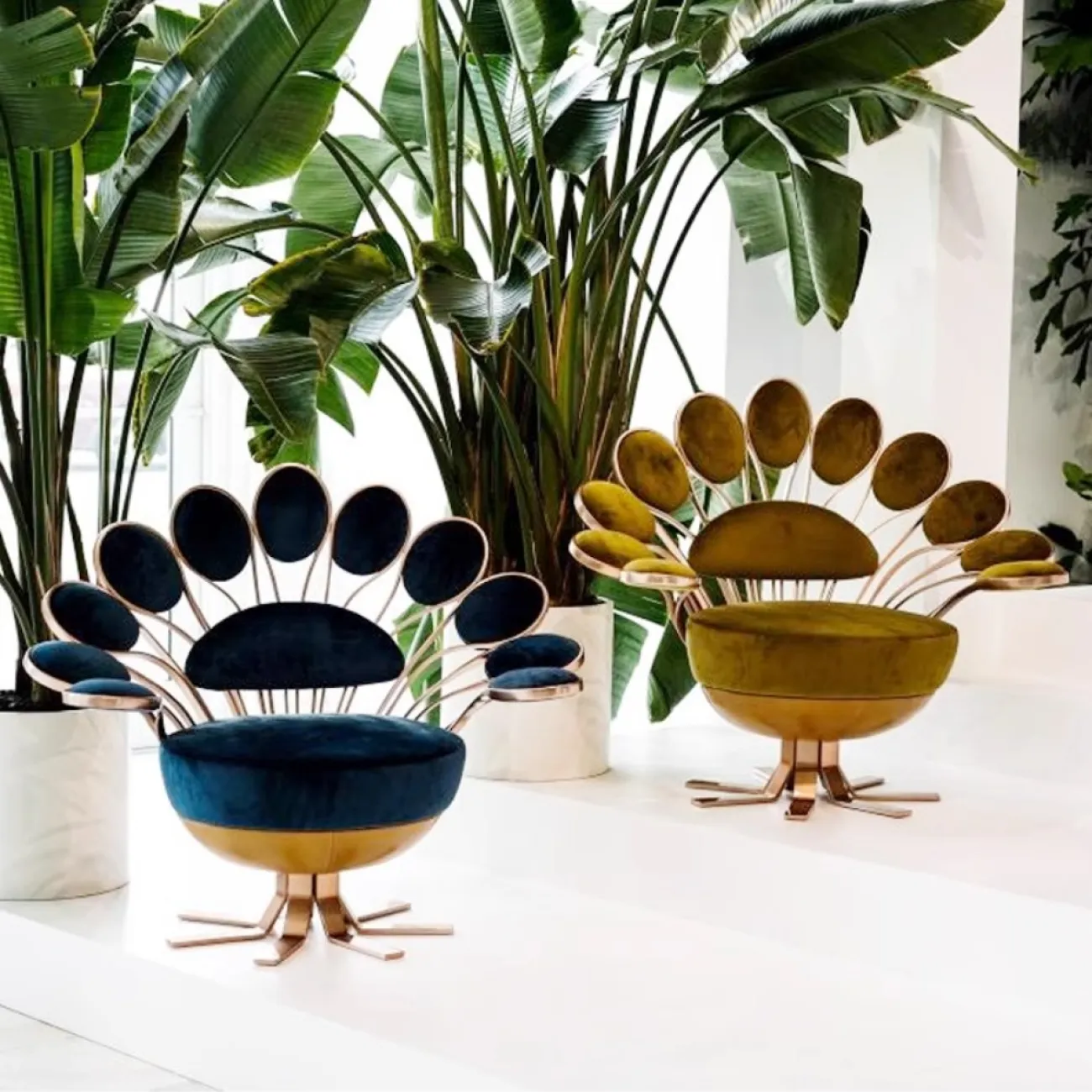 Дизайнерский Небольшой Одноместный Диван Павлин Yanshe от LaLume