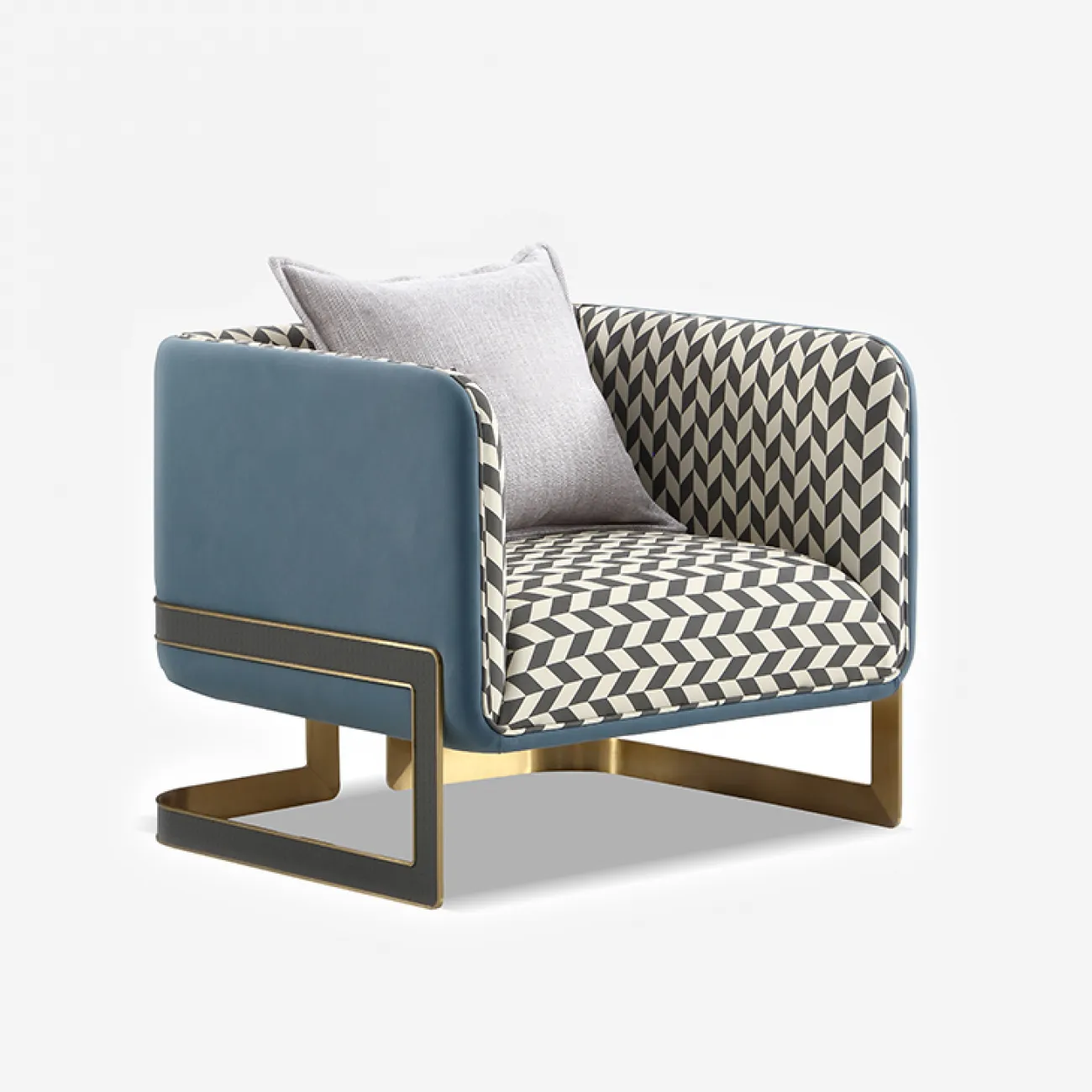 Стильное кресло MIVICA  из натуральной воловьей кожи KR38374-32