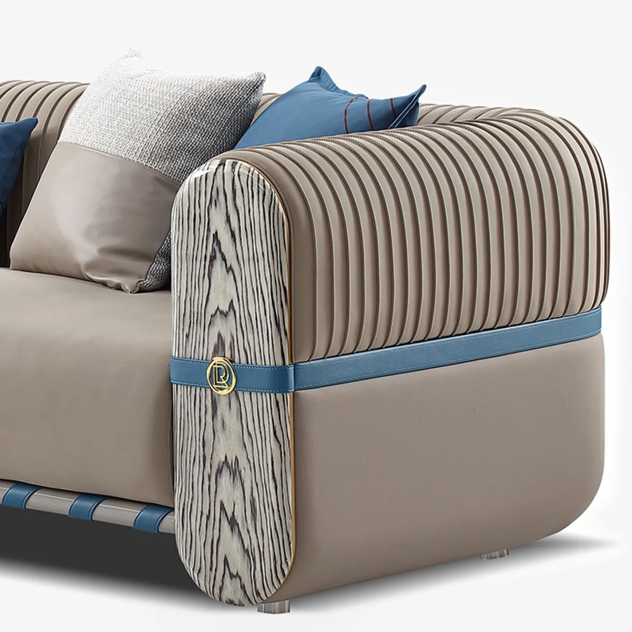 Роскошный диван MIVICA из натуральной кожи DV38375-32