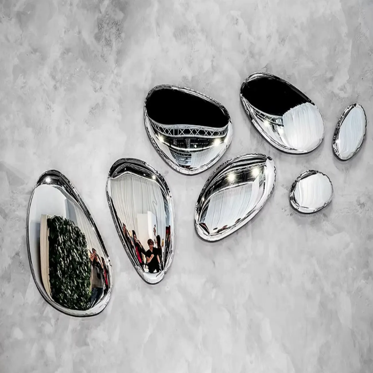 Дизайнерское Многоформенное Настенное Зеркало Yanshe от LaLume