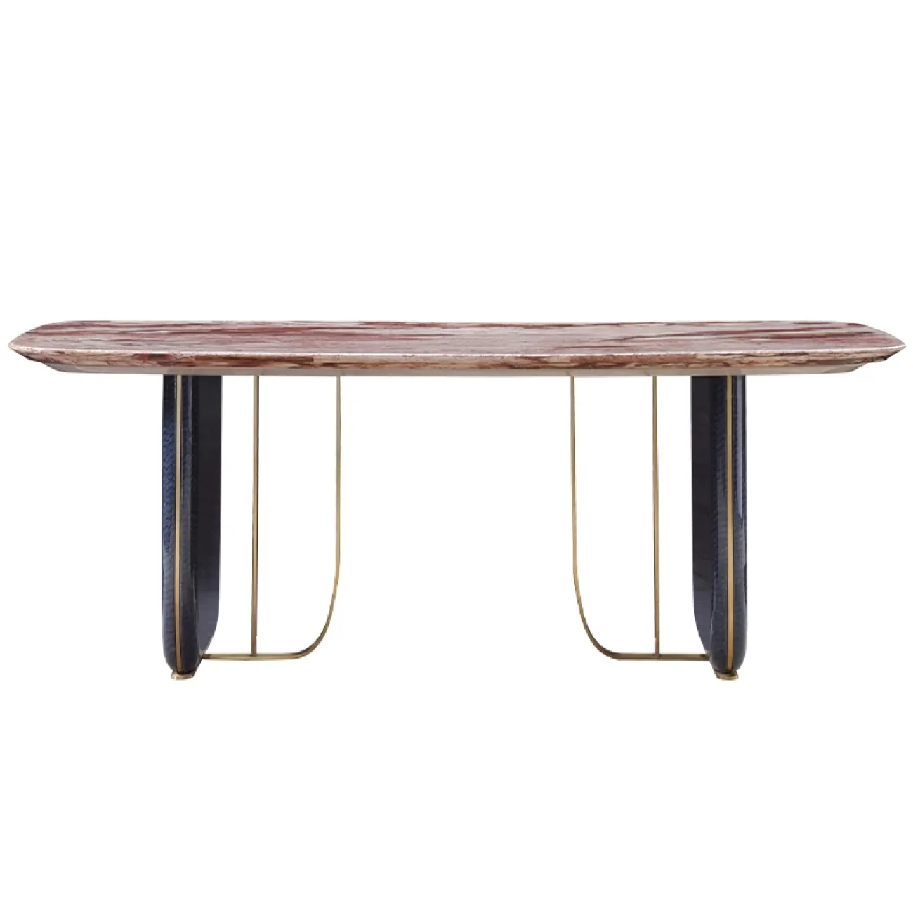 Роскошный обеденный стол MIVICA из мрамора и дерева ST38386-32