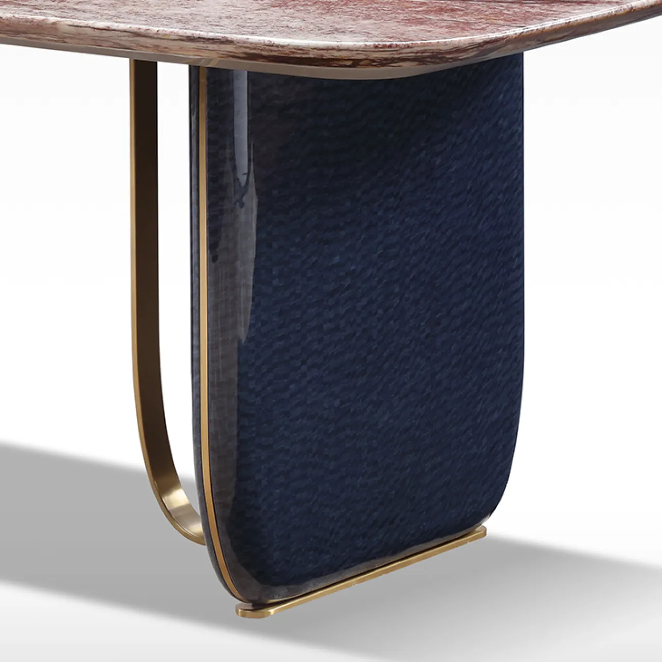 Роскошный обеденный стол MIVICA из мрамора и дерева ST38386-32