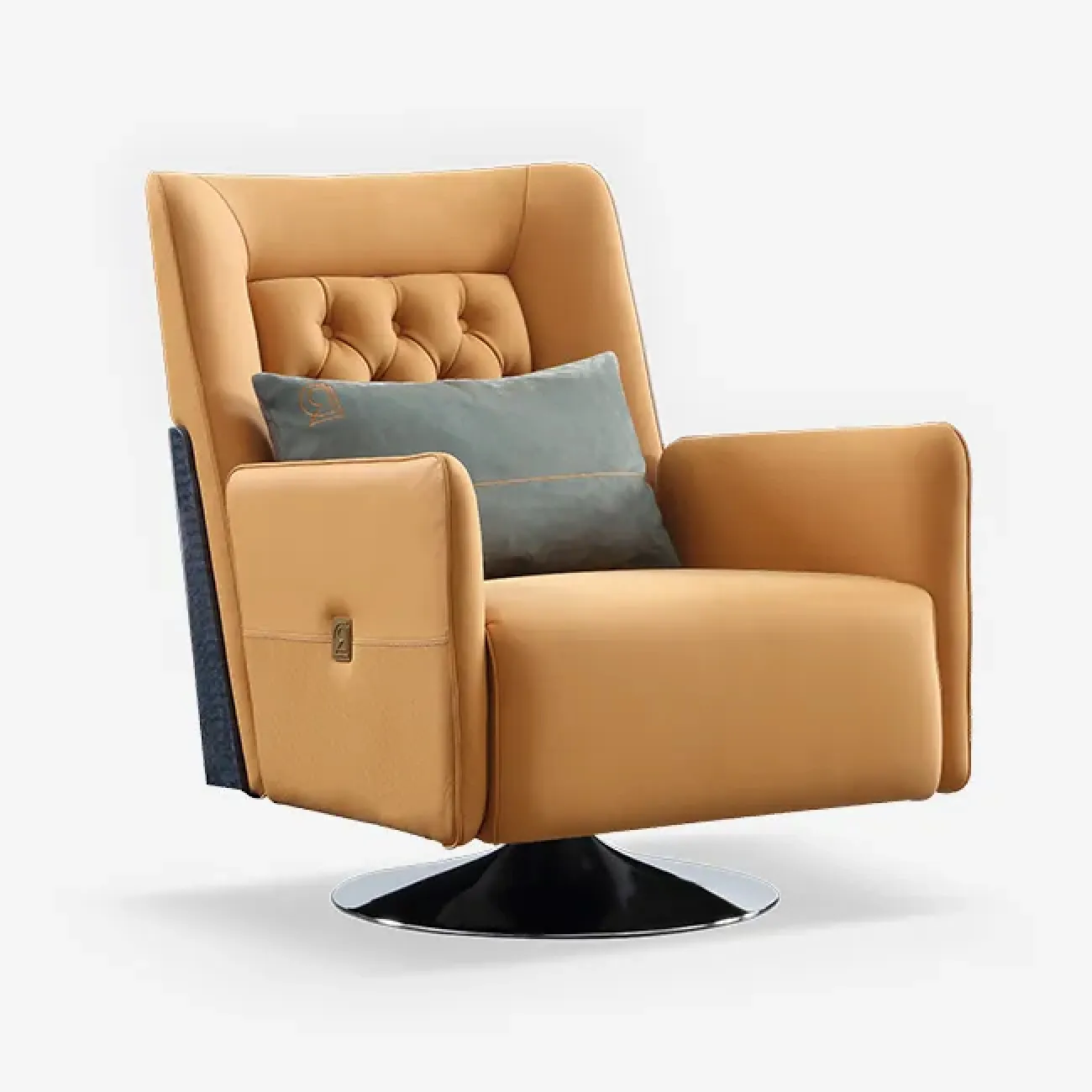 Яркое кресло MIVICA  из натуральной воловьей кожи KR38393-32