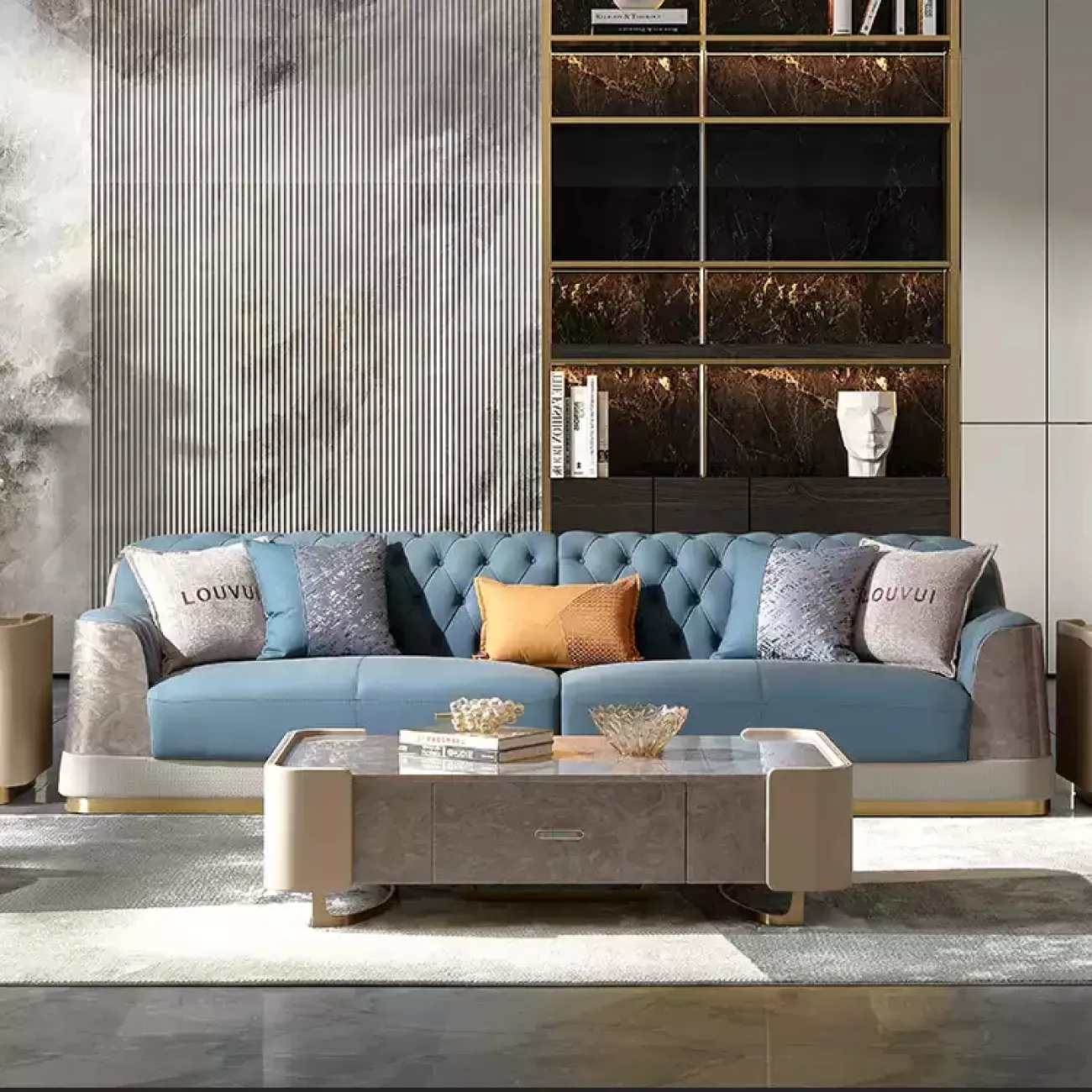 Уютный диван MIVICA из натуральной кожи DV38394-32