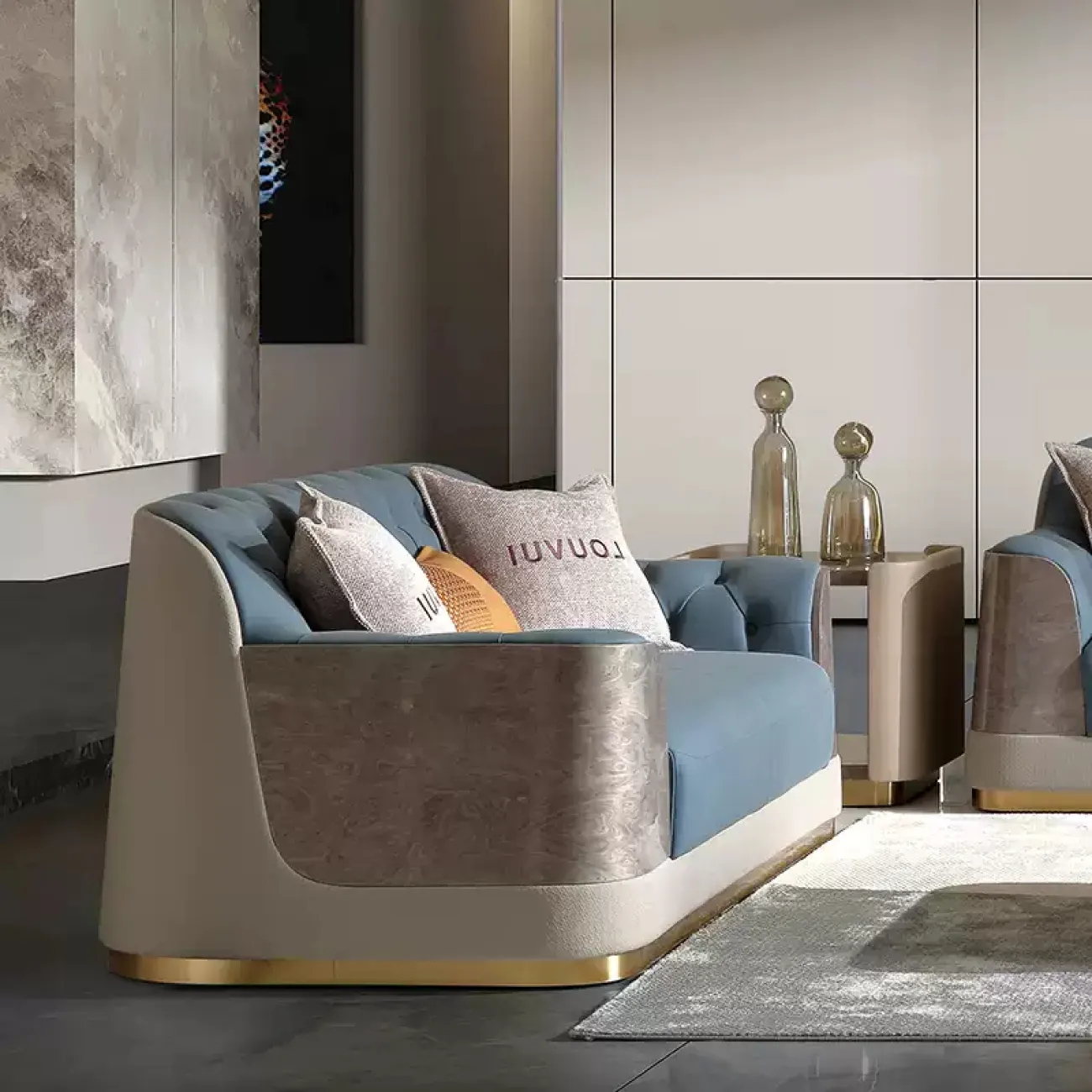 Уютный диван MIVICA из натуральной кожи DV38394-32