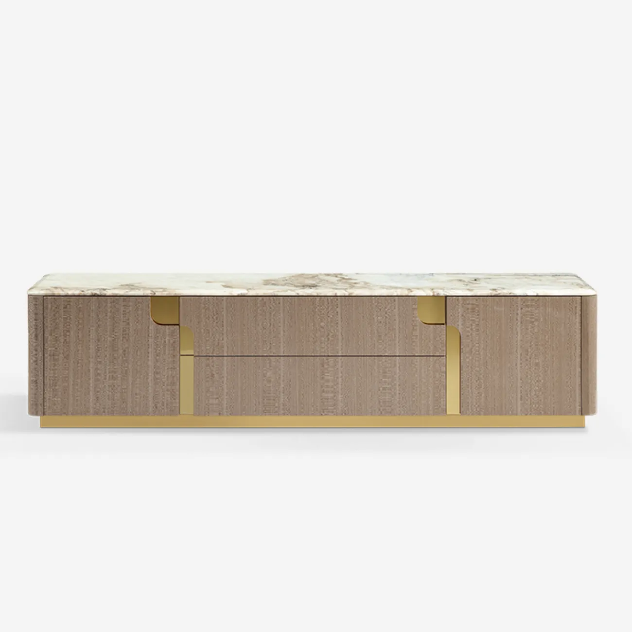 Элегантная тумба под телевизор Camille от MIVICA с мраморной столешницей TB38400-32