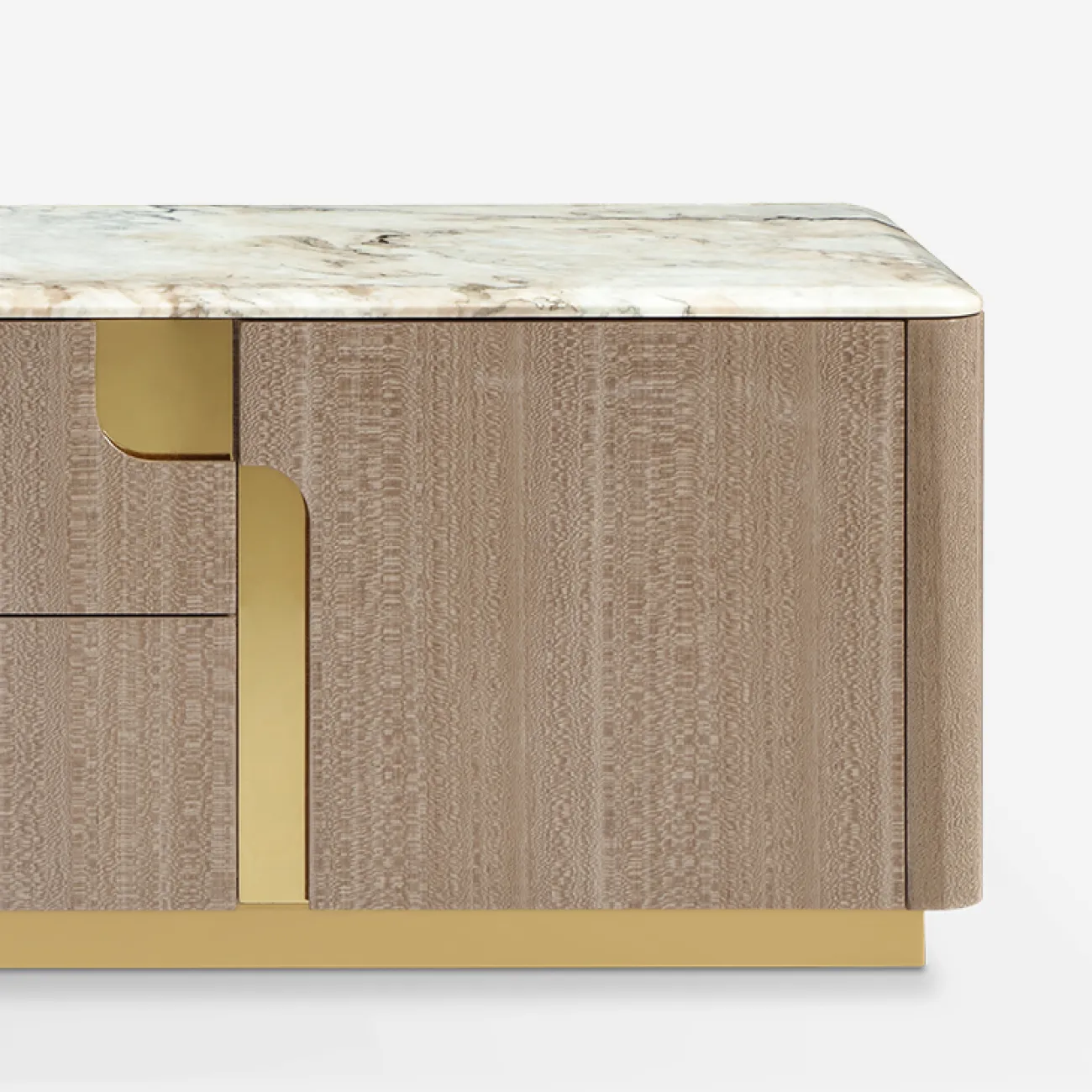 Элегантная тумба под телевизор Camille от MIVICA с мраморной столешницей TB38400-32