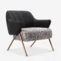 Элитное кресло Camille от MIVICA из кожи и текстиля KR38401-32