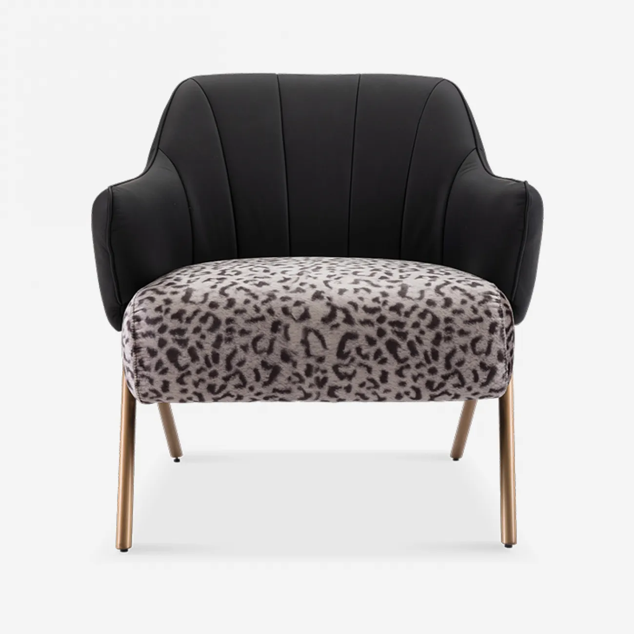 Элитное кресло Camille от MIVICA из кожи и текстиля KR38401-32