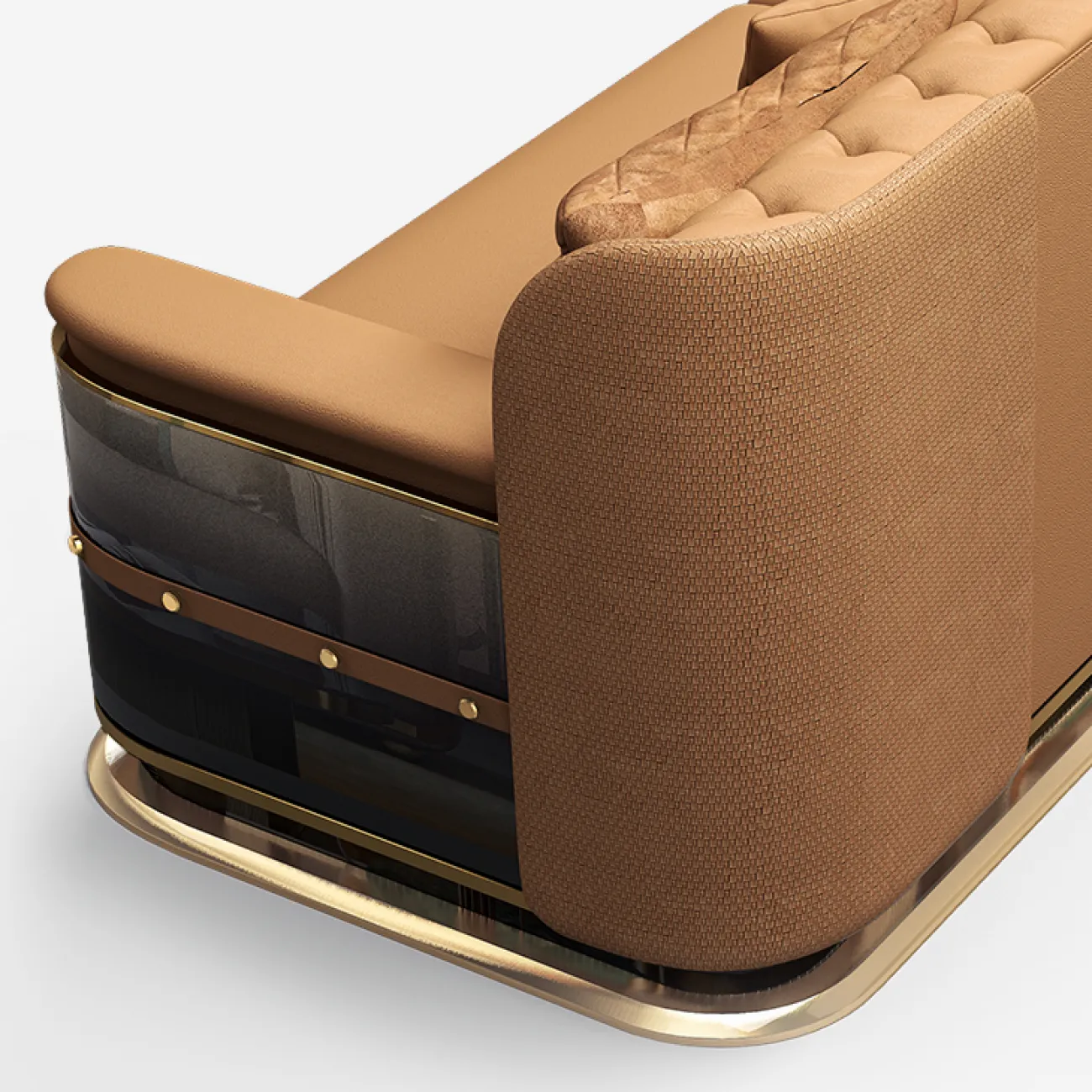 Дизайнерский диван MIVICA из натуральной кожи DV38404-32