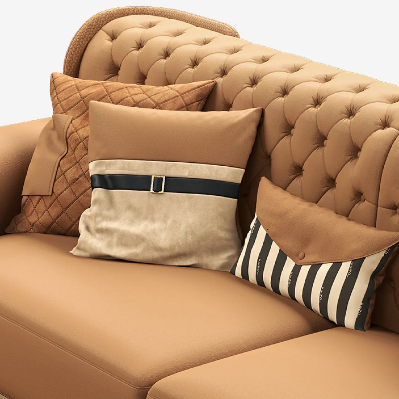 Дизайнерский диван MIVICA из натуральной кожи DV38404-32