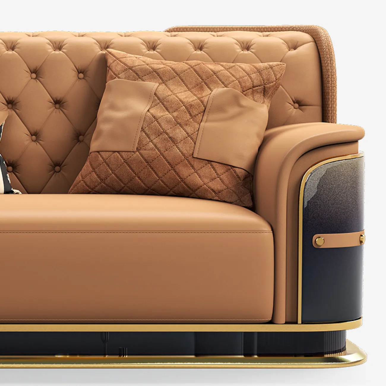 Дизайнерский диван MIVICA из натуральной кожи DV38404-32